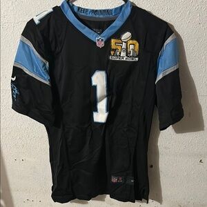 Nike Black and Blue Men's Jersey